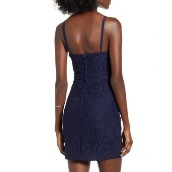 Speechless Glitter Lace Sleeveless Mini Dress - Picture 2 of 14